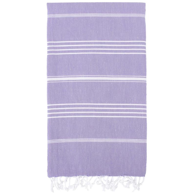 Lilac Monaco Turkish Towel – Lightweight Quick Dry Beach & Bath Towel, Luxury Turkish Cotton Spa Towel, Travel & Pool Towel