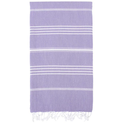 Lilac Monaco Turkish Towel – Lightweight Quick Dry Beach & Bath Towel, Luxury Turkish Cotton Spa Towel, Travel & Pool Towel