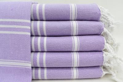 Lilac Monaco Turkish Towel – Lightweight Quick Dry Beach & Bath Towel, Luxury Turkish Cotton Spa Towel, Travel & Pool Towel