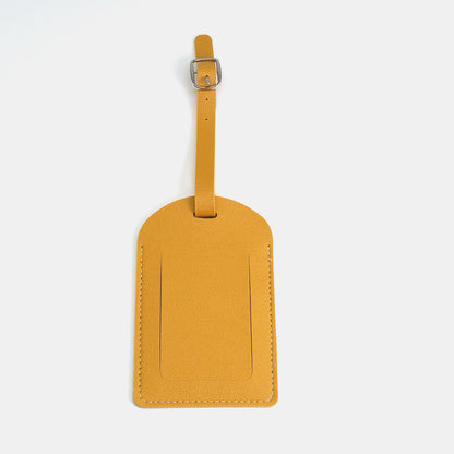 Premium Leather Luggage Tag with Privacy Cover