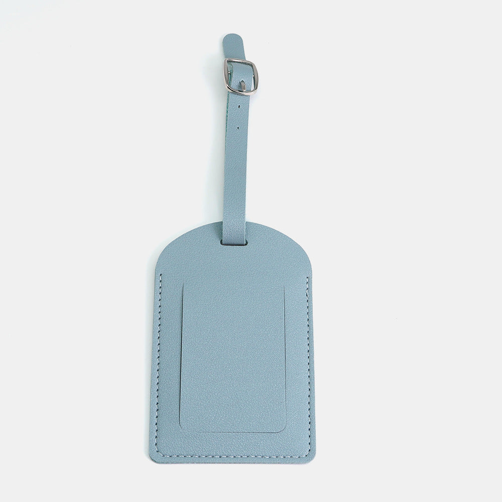 Premium Leather Luggage Tag with Privacy Cover