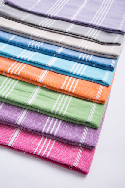 Bright Yellow Monaco Turkish Towel – Lightweight Quick Dry Beach & Bath Towel, Luxury Turkish Cotton Spa Towel, Travel & Pool Towel