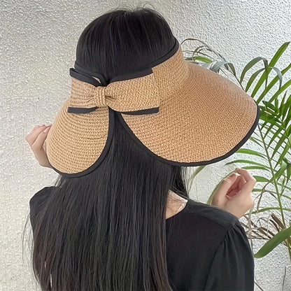 Island Breeze Straw Sun Visor