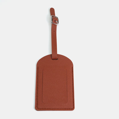 Premium Leather Luggage Tag with Privacy Cover