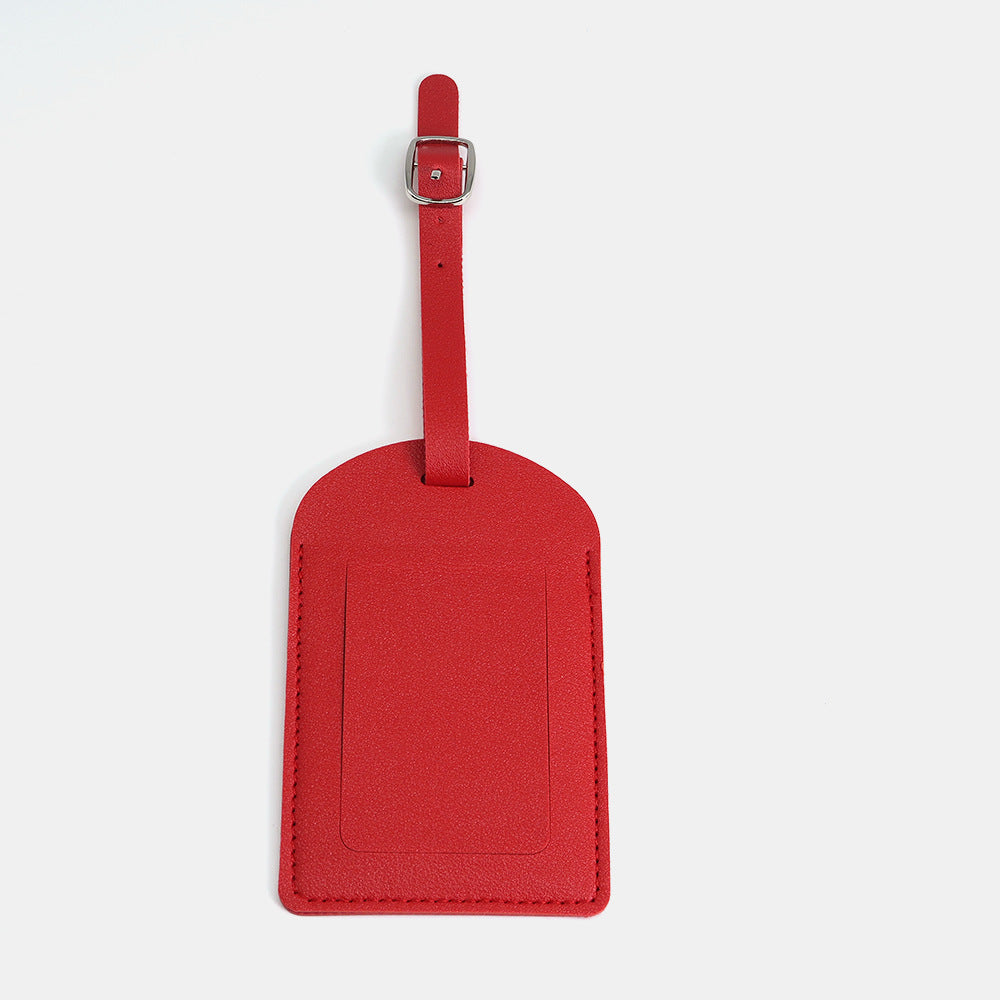 Premium Leather Luggage Tag with Privacy Cover