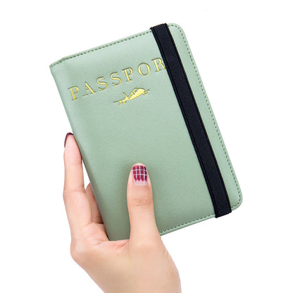 Multifunctional RFID Leather Passport Bag for Women